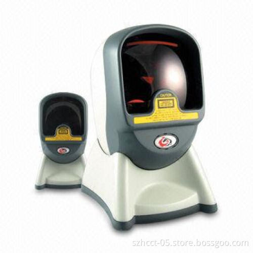 Omnidirectional Barcode Scanner with 0 to 200mm Depth Field, CE, FCC and EMC Certifications